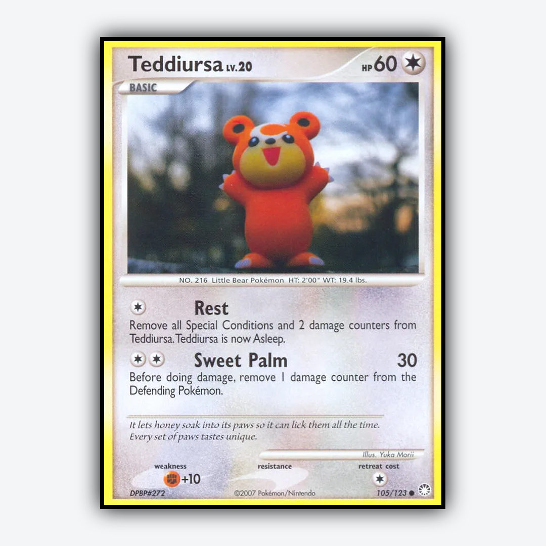 Teddiursa 105/123 - Mysterious Treasures Set - Card Rug