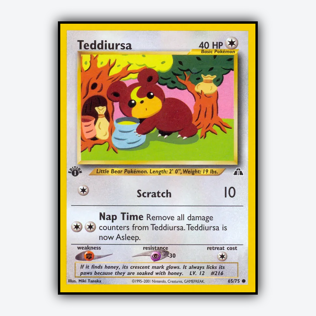 Teddiursa 065/75 - Neo Discovery Set - Card Rug