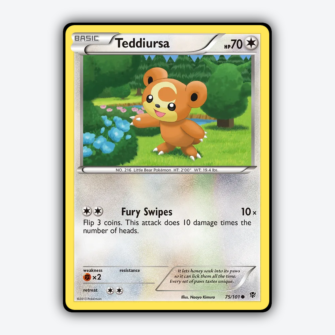 Teddiursa 075/101 - Plasma Blast Set - Card Rug