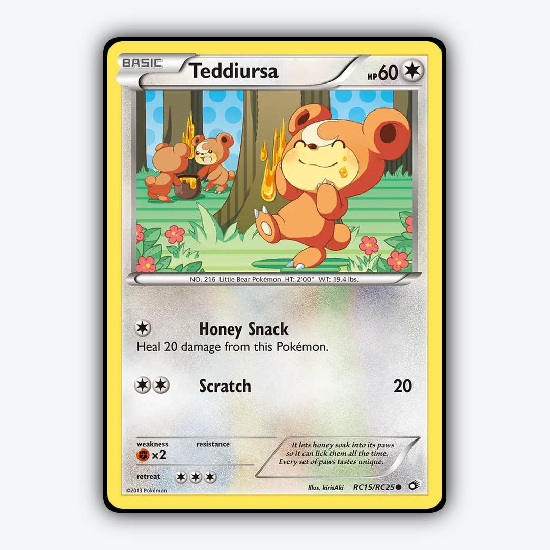 Teddiursa RC015/113 - RC015/113 Legendary Treasures Set - Card Rug