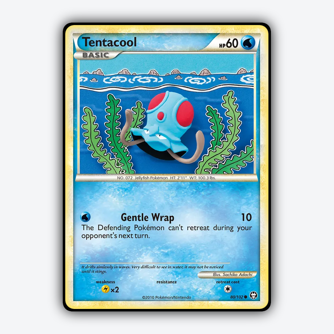 Tentacool 080/102 - HS—Triumphant Set - Card Rug
