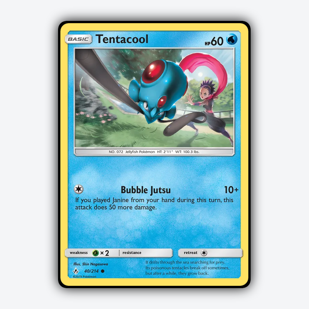 Tentacool 040/214 - Unbroken Bonds Set - Card Rug