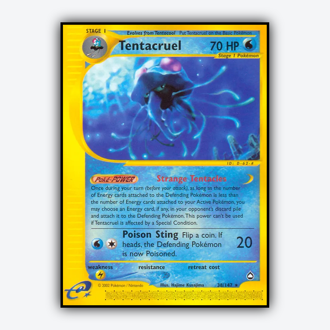 Tentacruel 038/147 - Aquapolis Set - Card Rug
