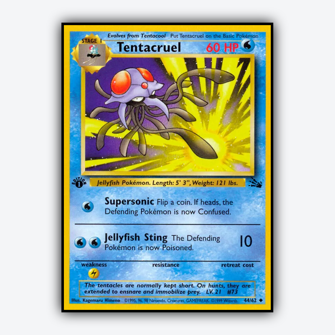 Tentacruel 044/62 - Fossil Set - Card Rug