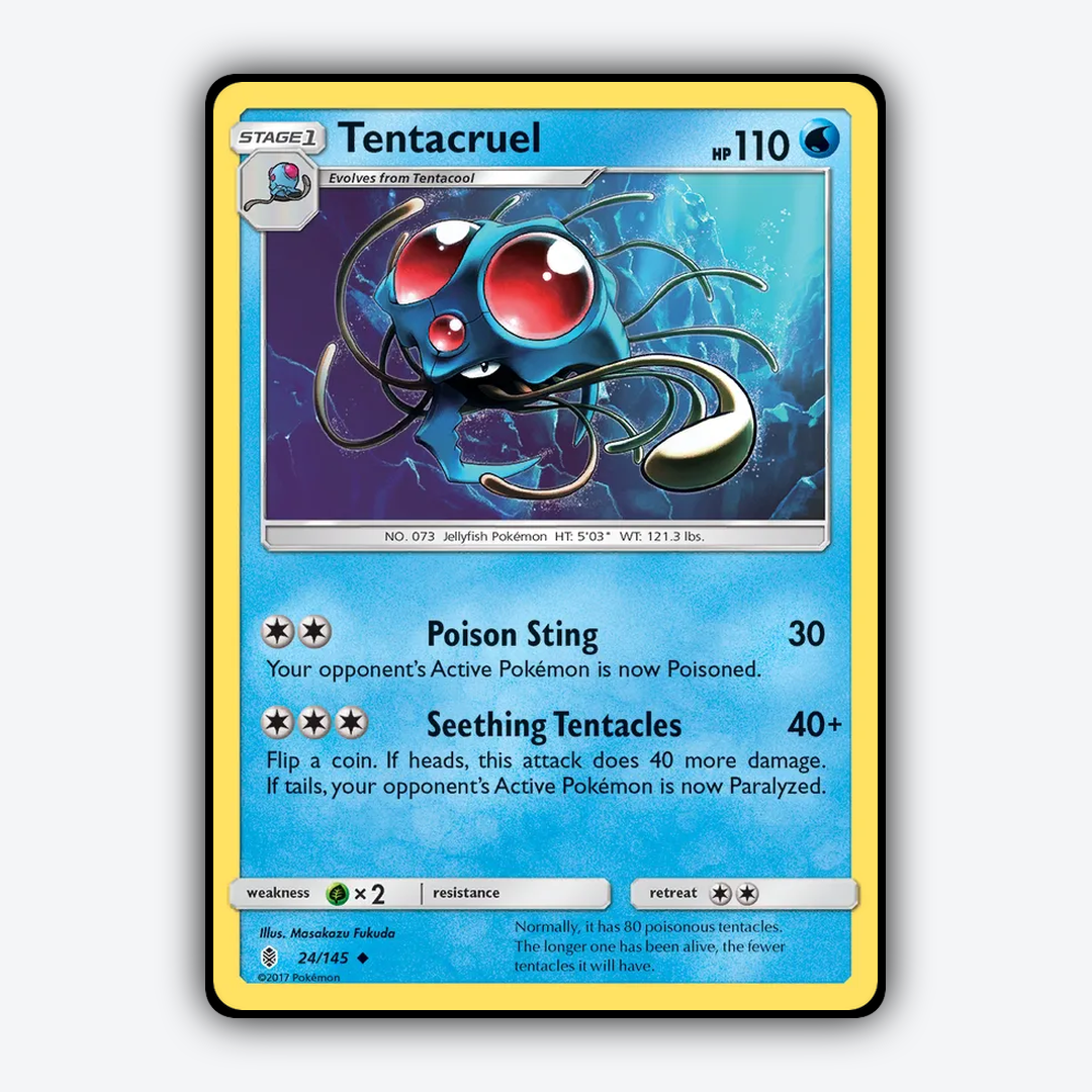 Tentacruel 024/145 - Guardians Rising Set - Card Rug