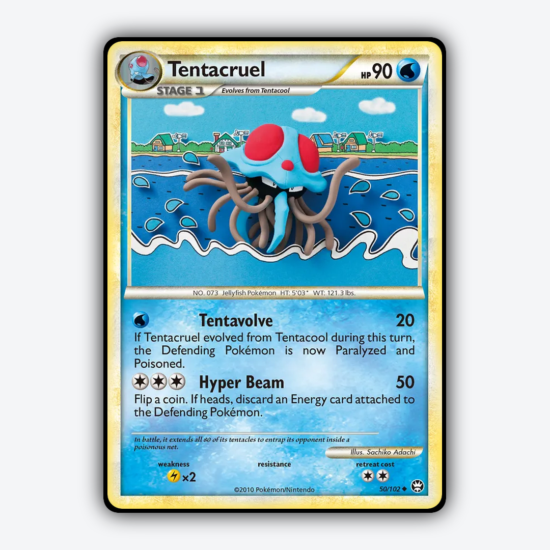 Tentacruel 050/102 - HS—Triumphant Set - Card Rug