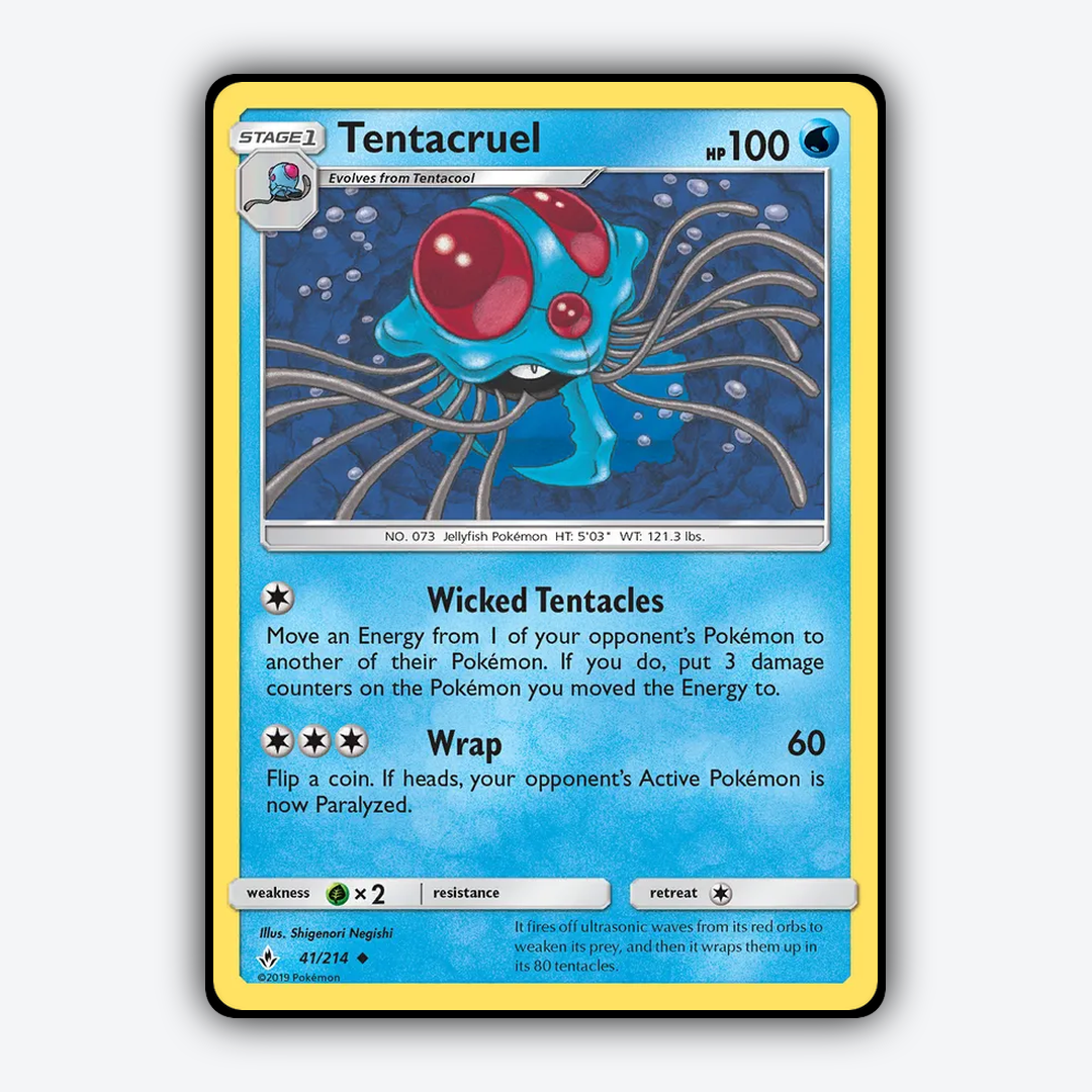 Tentacruel 041/214 - Unbroken Bonds Set - Card Rug