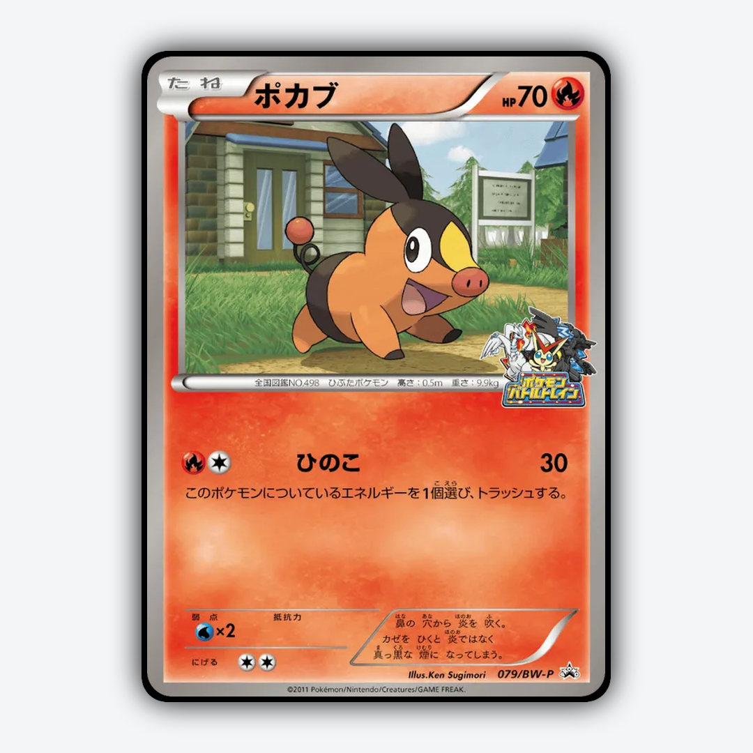 Tepig 079/BW-P - Black & White Promos Set - Card Rug (JP)