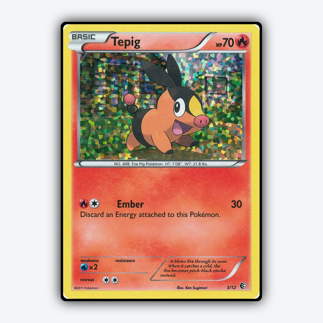 Tepig 003/12 - McDonald's Collection 2011 Set - Card Rug