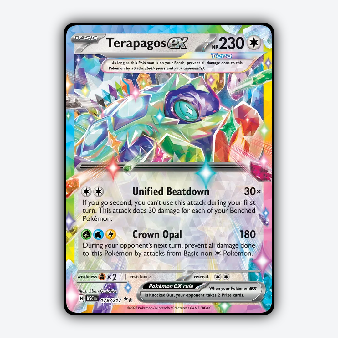 Terapagos ex 179/217 - Ascended Heroes Set - Card Rug