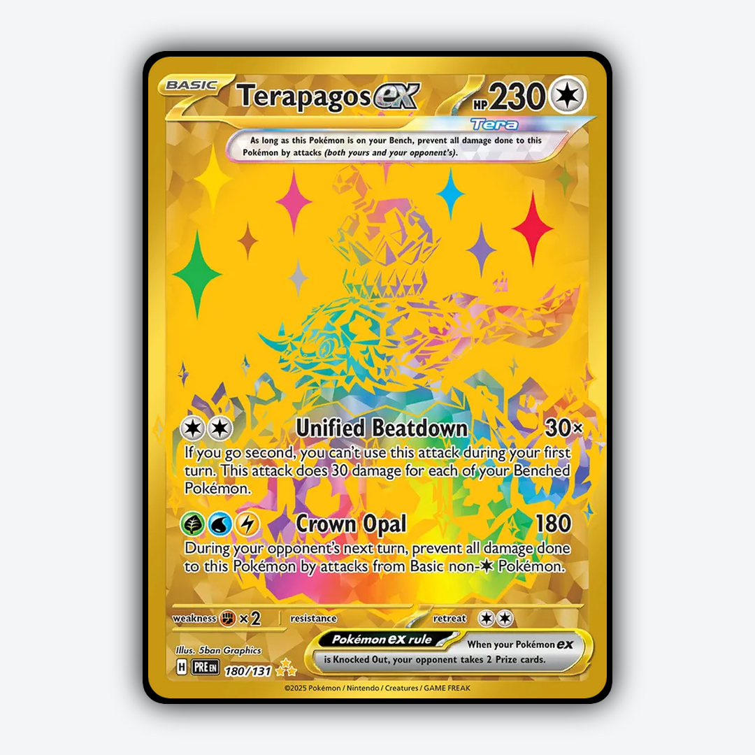 Terapagos ex #180 - Prismatic Evolutions Set - Card Rug