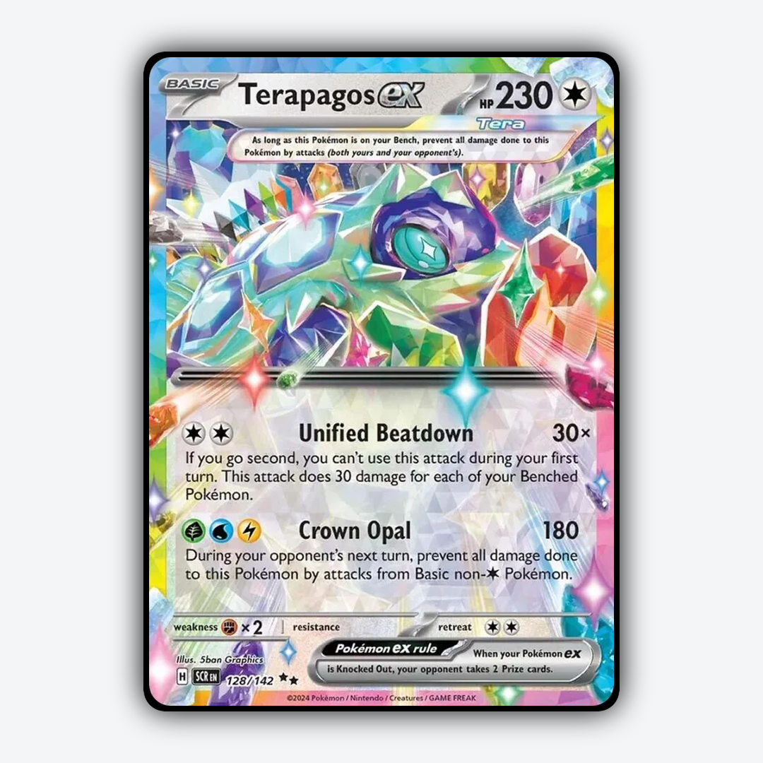 Terapagos ex 128/142 - Stellar Crown Set - Card Rug
