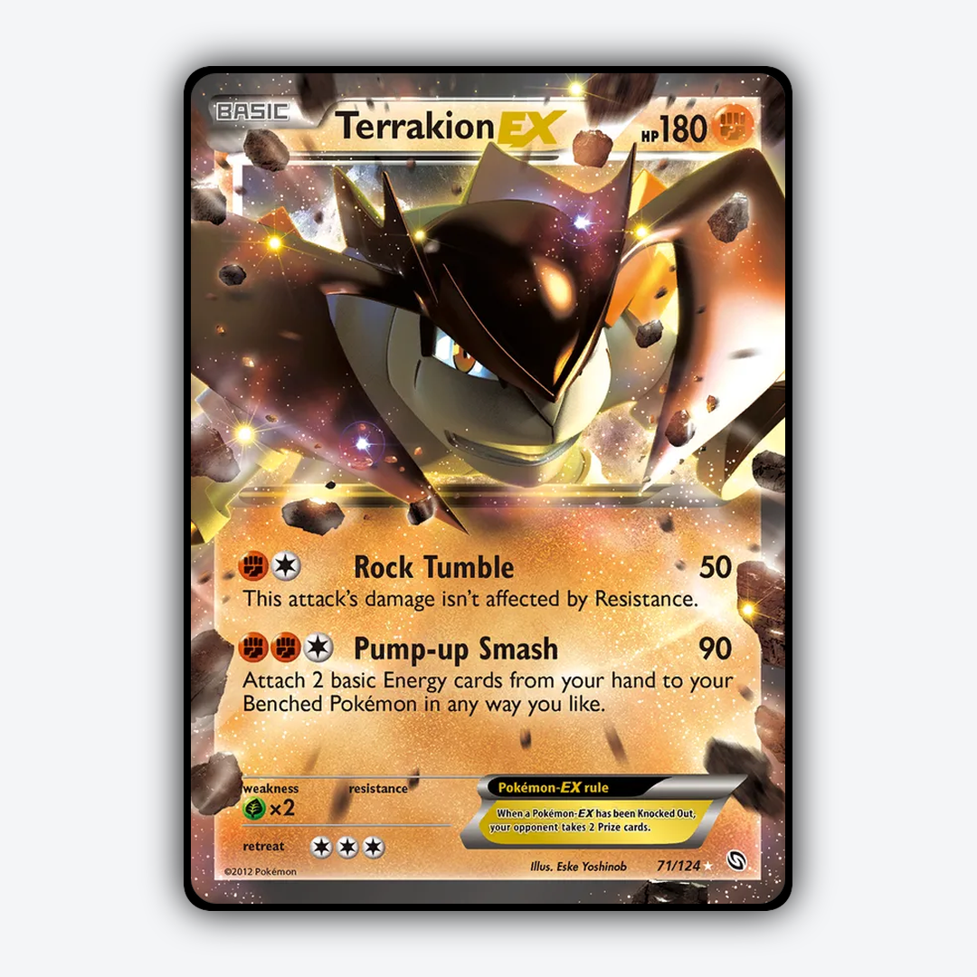 Terrakion-EX 071/124 - Dragons Exalted Set - Card Rug