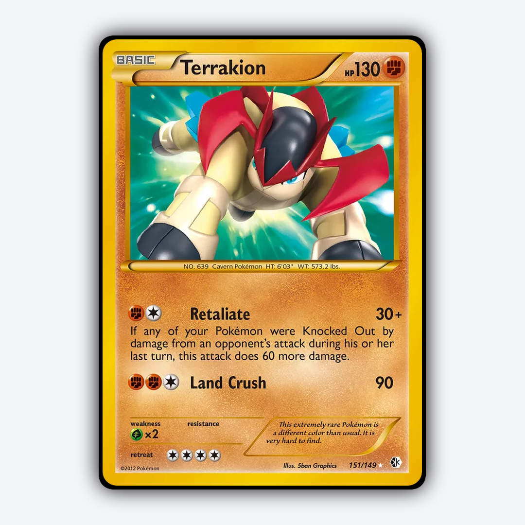 Terrakion 151/149 - Boundaries Crossed Set - Card Rug