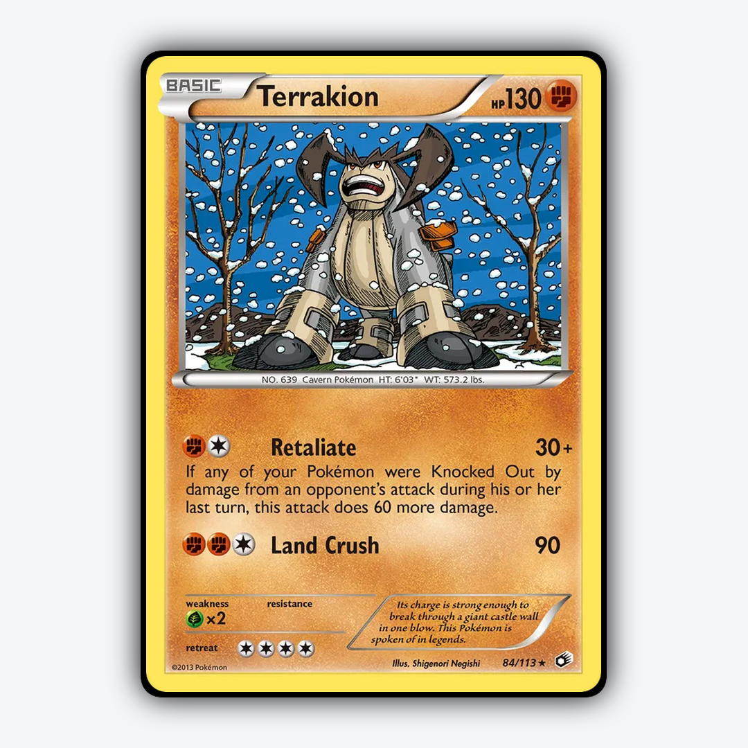 Terrakion 084/113 - Legendary Treasures Set - Card Rug
