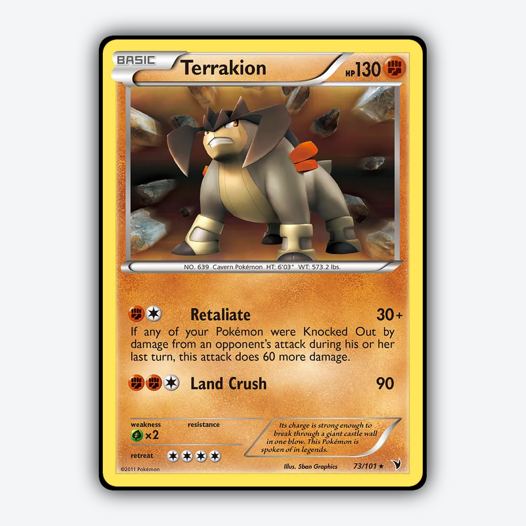 Terrakion 073/101 - Noble Victories Set - Card Rug
