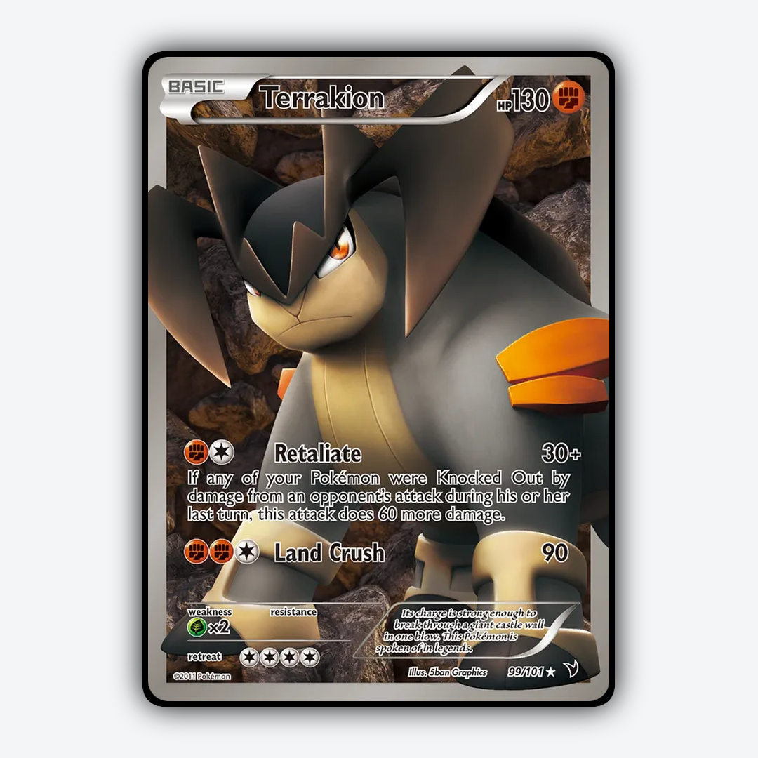 Terrakion 099/101 - Noble Victories Set - Card Rug