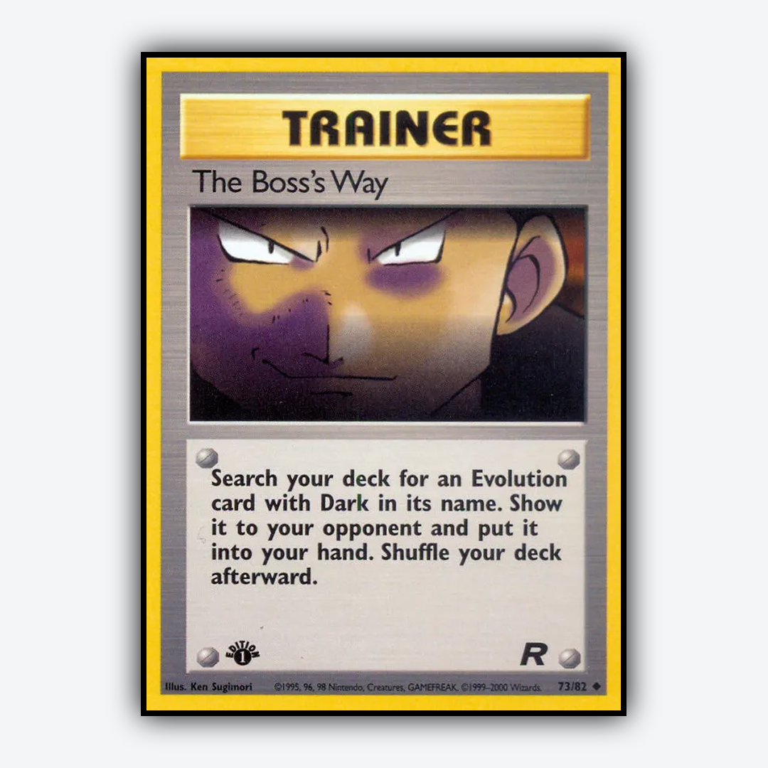 The Boss's Way 073/82 - Team Rocket Set - Card Rug