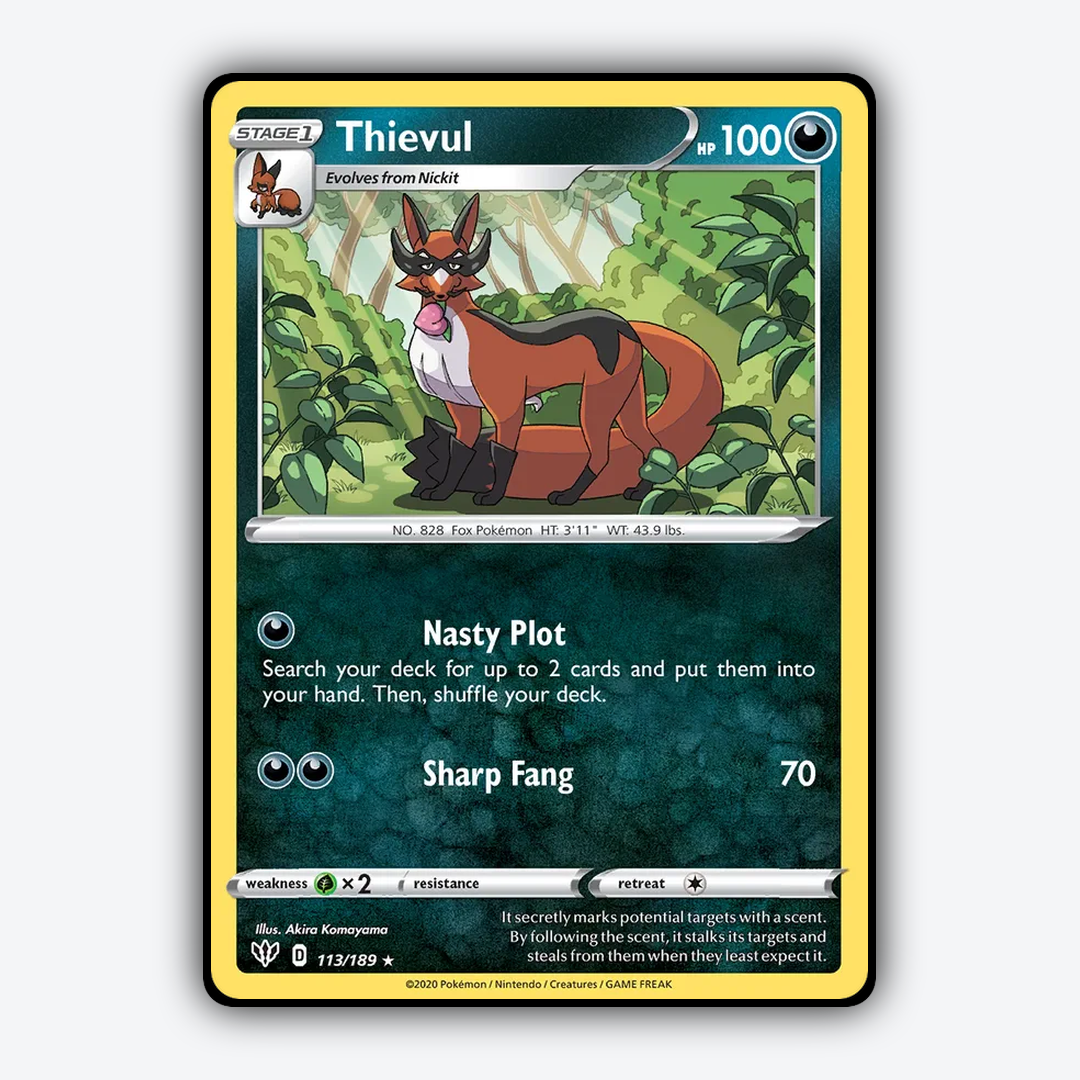 Thievul 113/189 - Darkness Ablaze Set - Card Rug