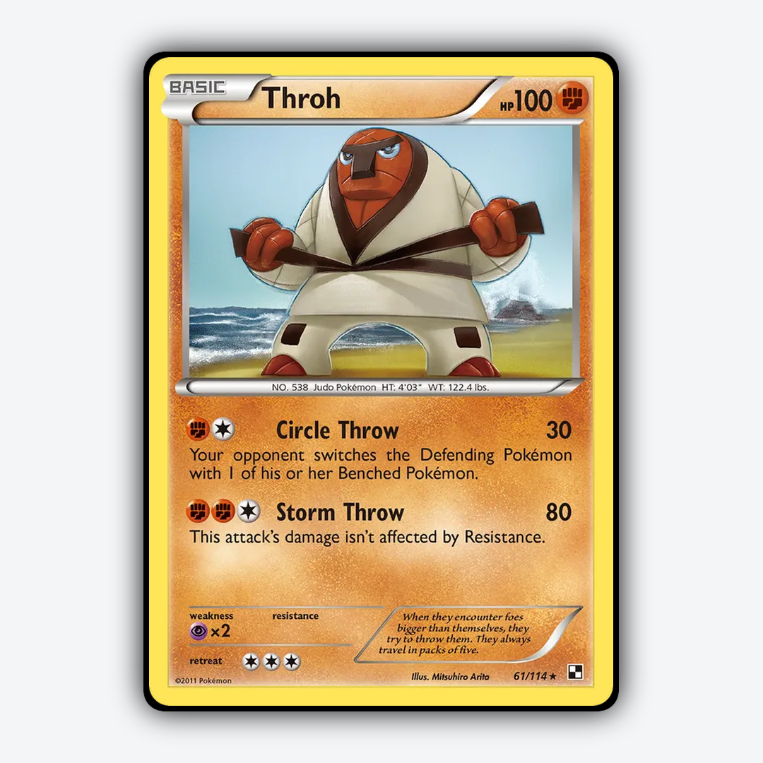 Throh 061/114 - Black & White Set - Card Rug