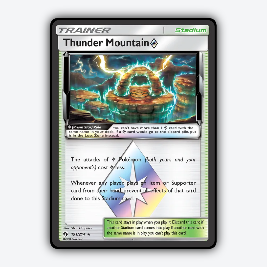 Thunder Mountain ◇ 191/214 - Lost Thunder Set - Card Rug