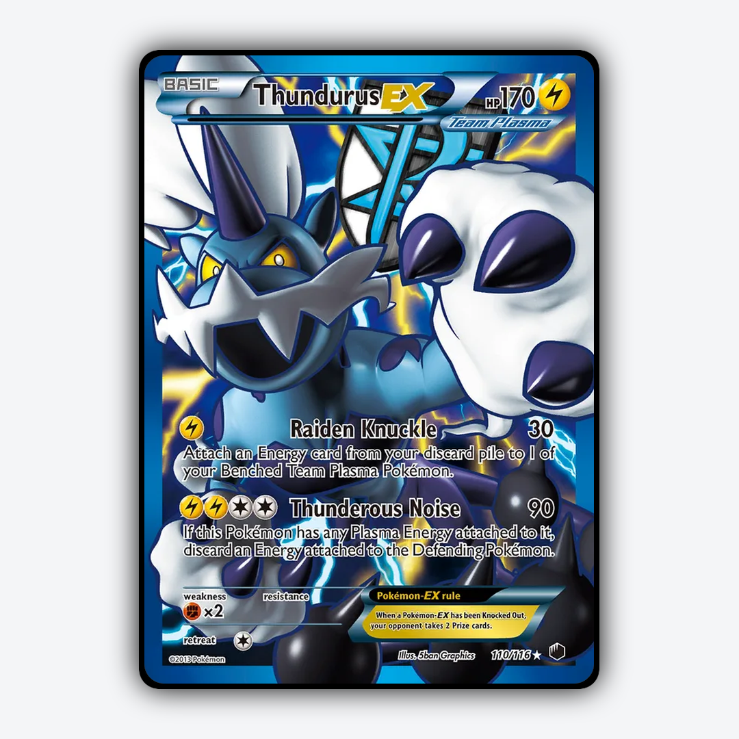 Thundurus-EX 110/116 - Plasma Freeze Set - Card Rug