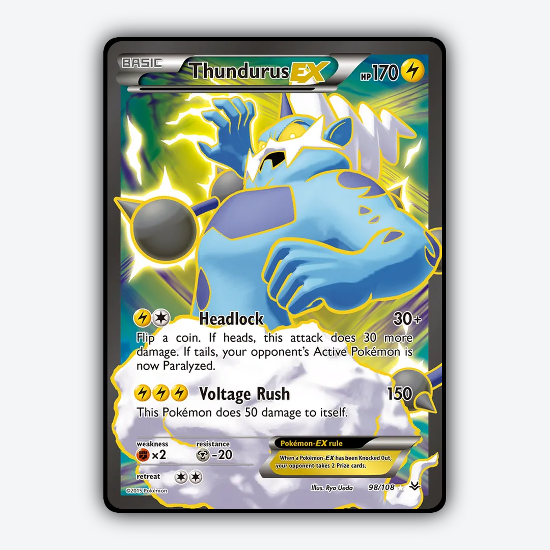 Thundurus-EX 098/108 - Roaring Skies Set - Card Rug