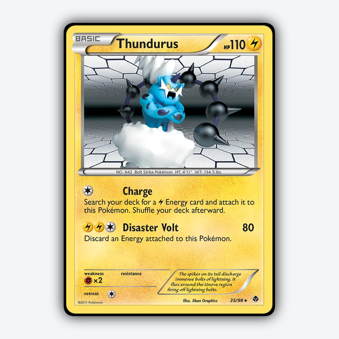 Thundurus 035/98 - Emerging Powers Set - Card Rug