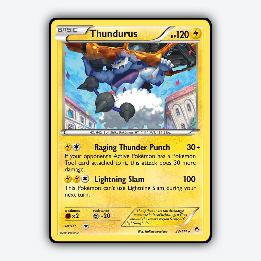 Thundurus 033/111 - Furious Fists Set - Card Rug