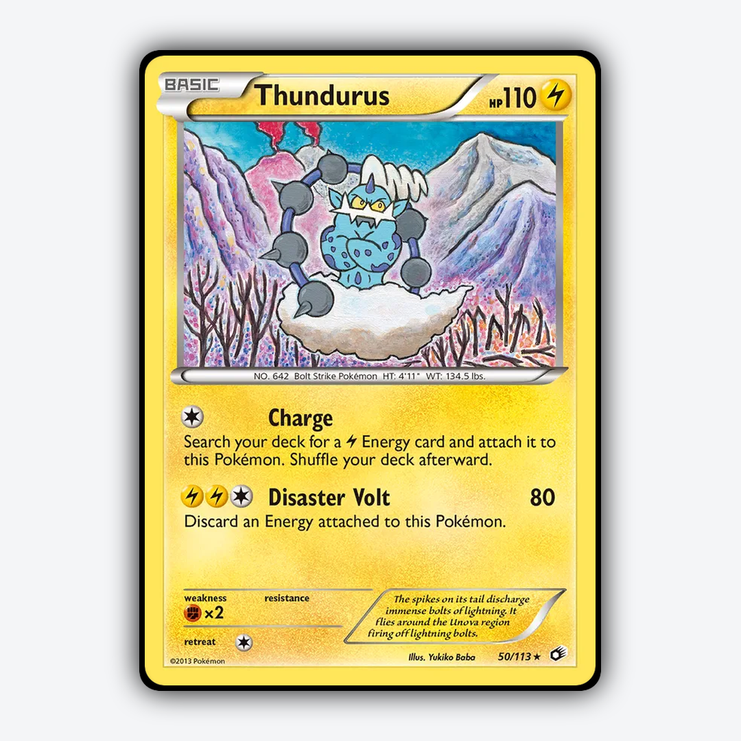 Thundurus 050/113 - Legendary Treasures Set - Card Rug