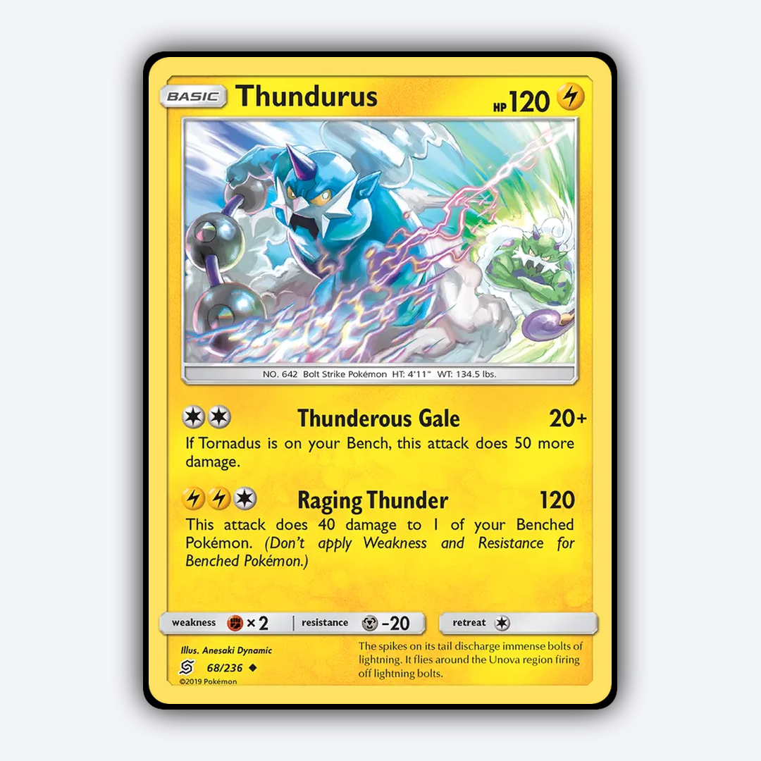 Thundurus 068/236 - Unified Minds Set - Card Rug
