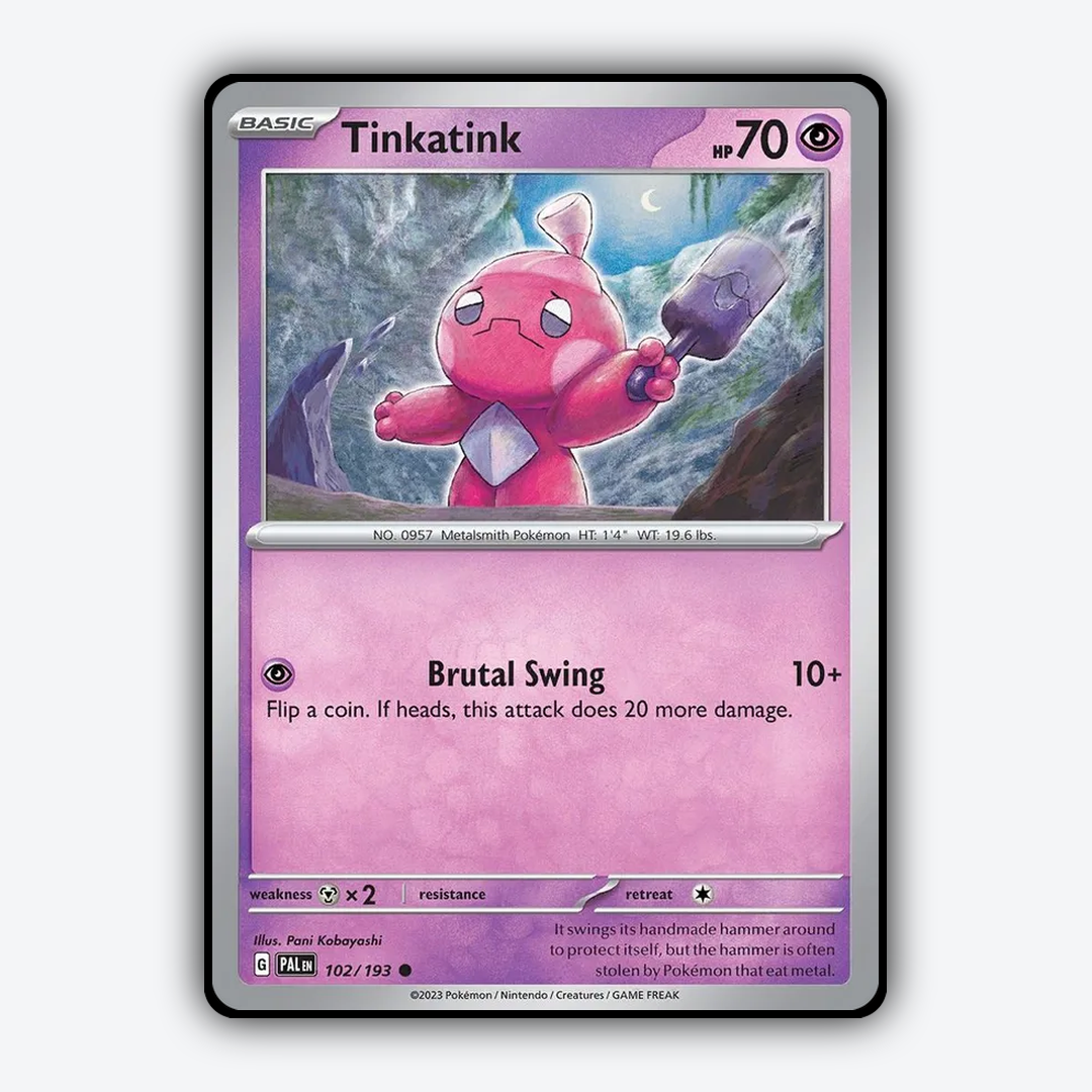 Tinkatink 102/193 - Paldea Evolved Set - Card Rug