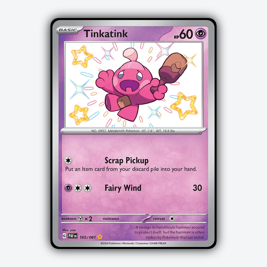 Tinkatink #165 - Paldean Fates Set - Card Rug