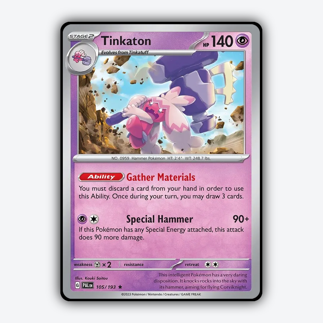 Tinkaton 105/193 - Paldea Evolved Set - Card Rug