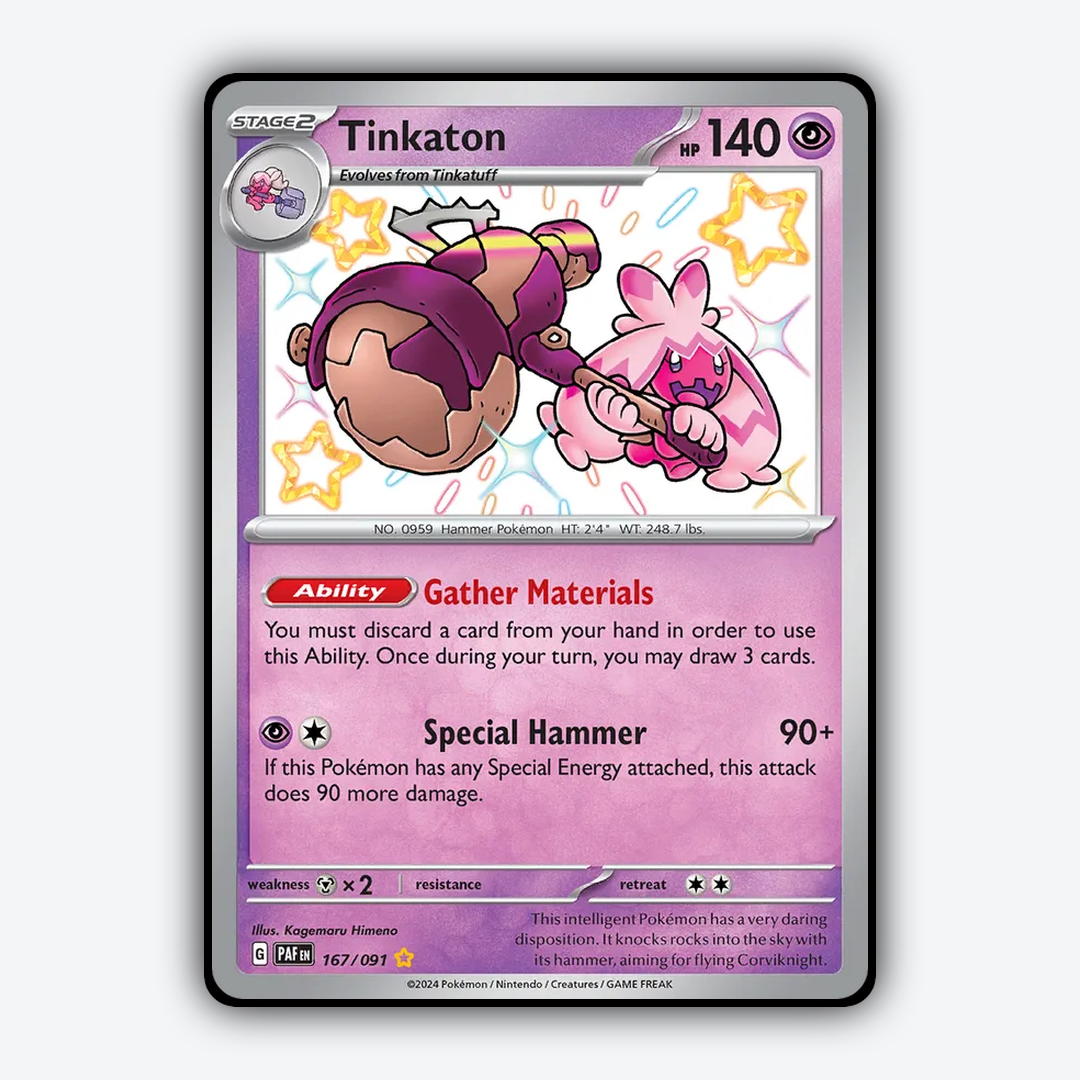 Tinkaton #167 - Paldean Fates Set - Card Rug
