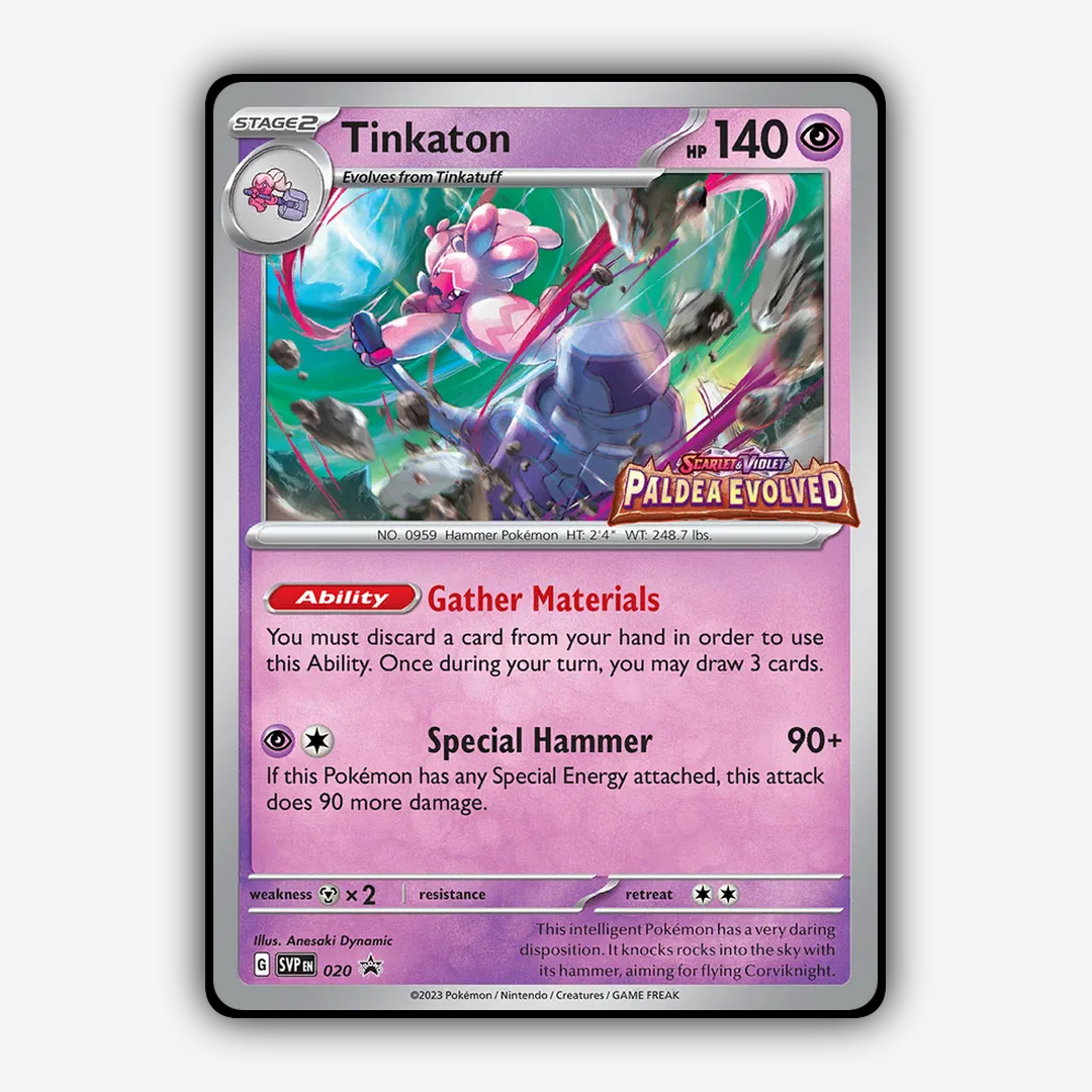 Tinkaton #20 - Scarlet & Violet Black Star Promos Set - Card Rug