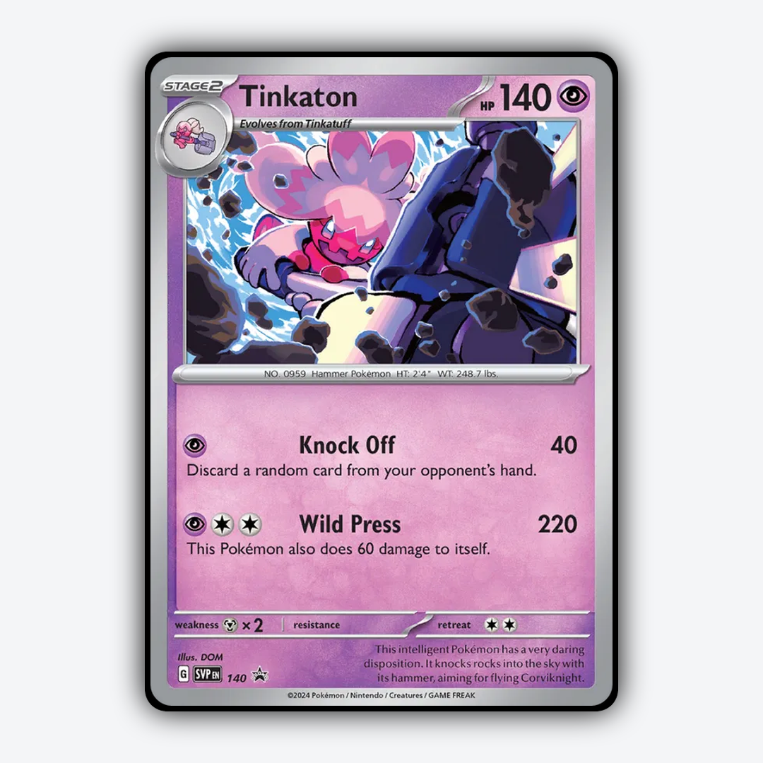 Tinkaton #140 - Scarlet & Violet Black Star Promos Set - Card Rug