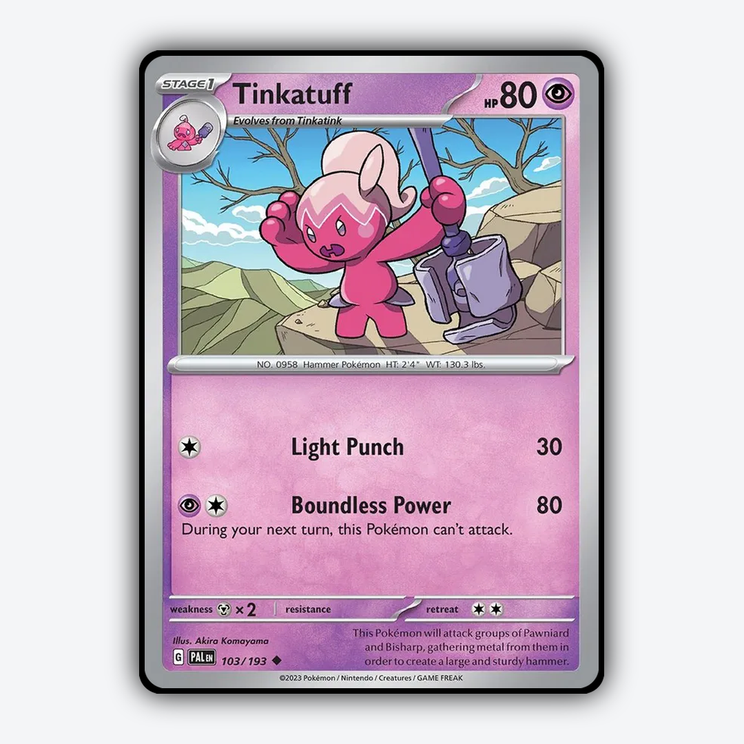 Tinkatuff 103/193 - Paldea Evolved Set - Card Rug