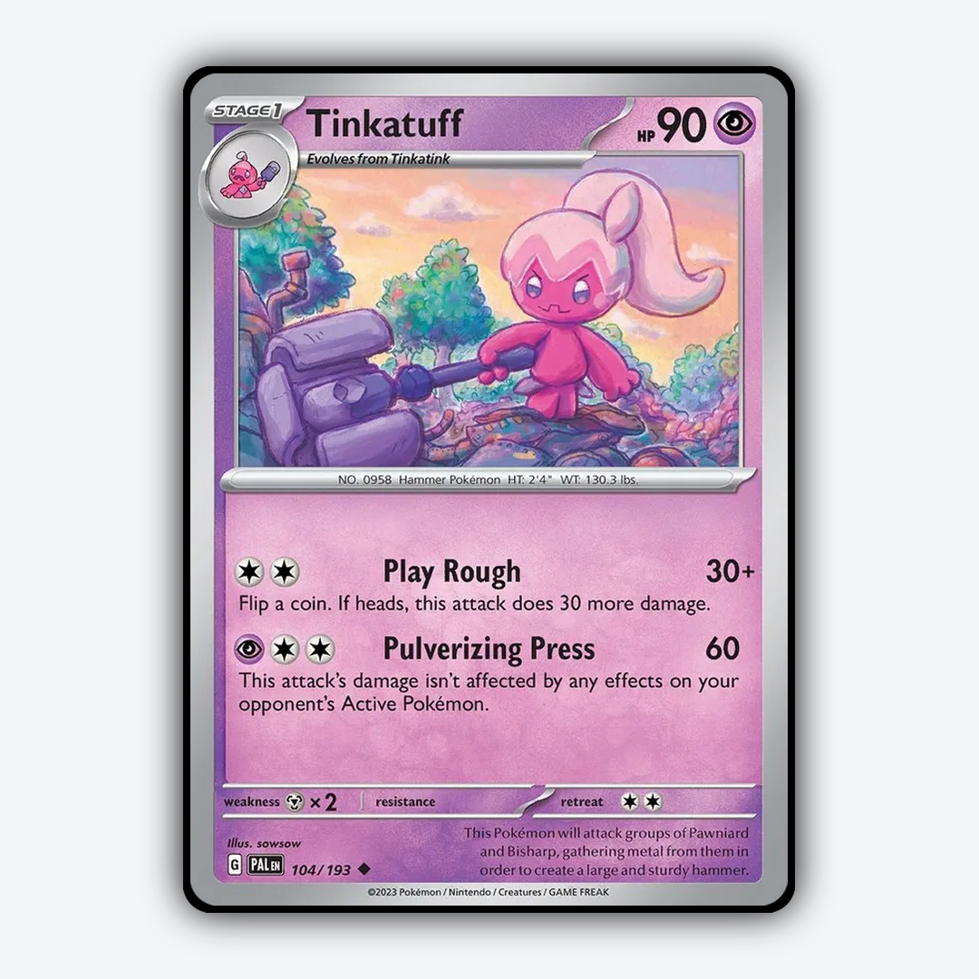 Tinkatuff 104/193 - Paldea Evolved Set - Card Rug