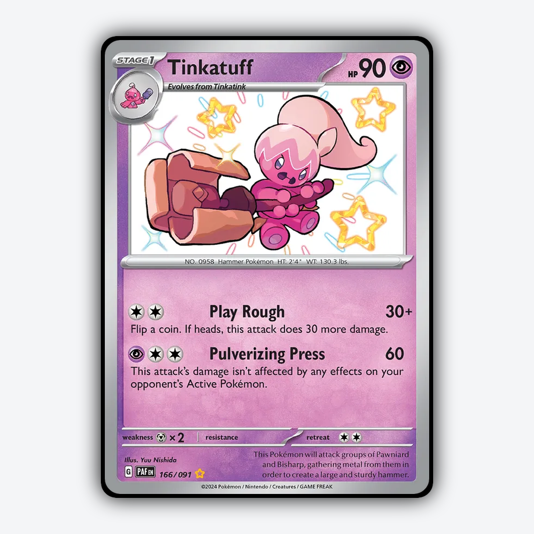 Tinkatuff #166 - Paldean Fates Set - Card Rug
