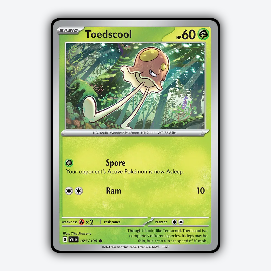 Toedscool 025/198 - Scarlet & Violet Set - Card Rug