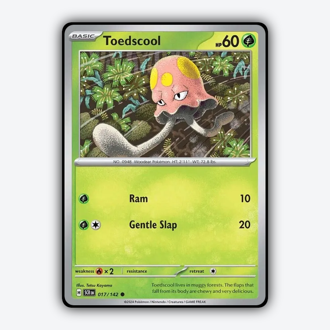 Toedscool 017/142 - Stellar Crown Set - Card Rug