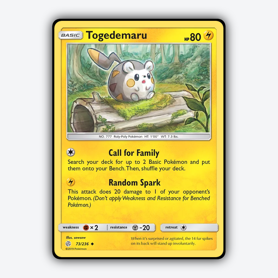 Togedemaru 073/236 - Cosmic Eclipse Set - Card Rug