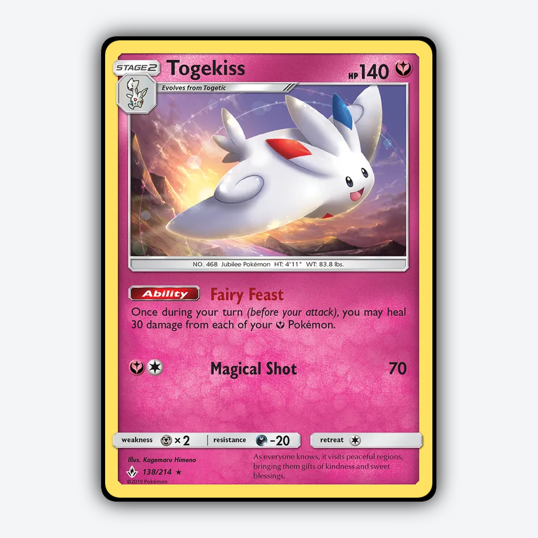 Togekiss 138/214 - Unbroken Bonds Set - Card Rug