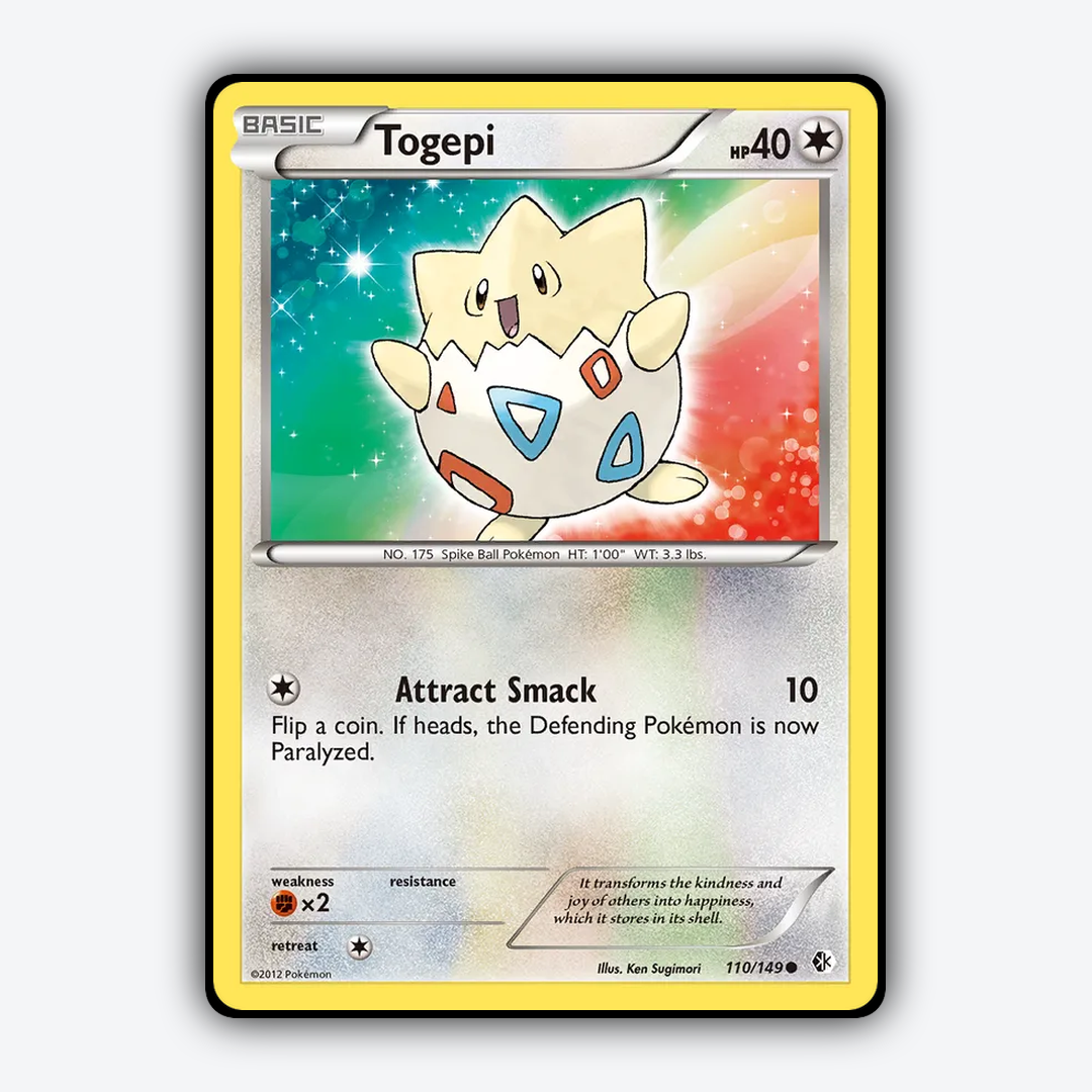 Togepi 110/149 - Boundaries Crossed Set - Card Rug