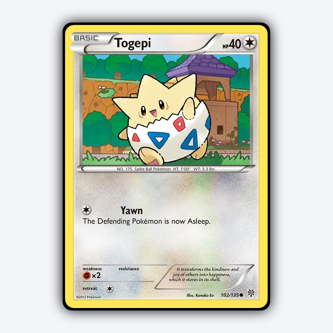 Togepi 102/135 - Plasma Storm Set - Card Rug