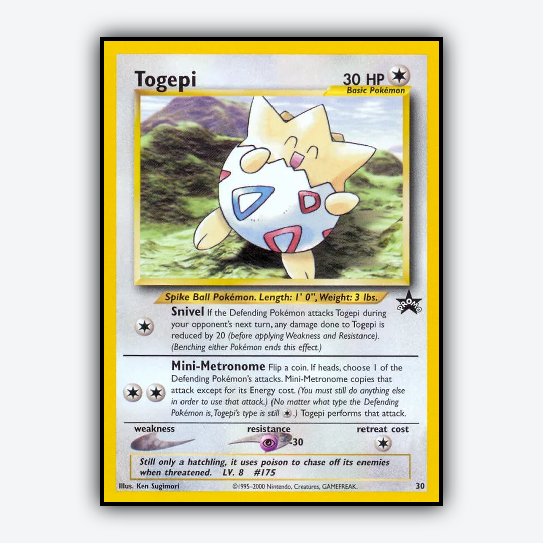Togepi #30 - Wizards Black Star Promos Set - Card Rug