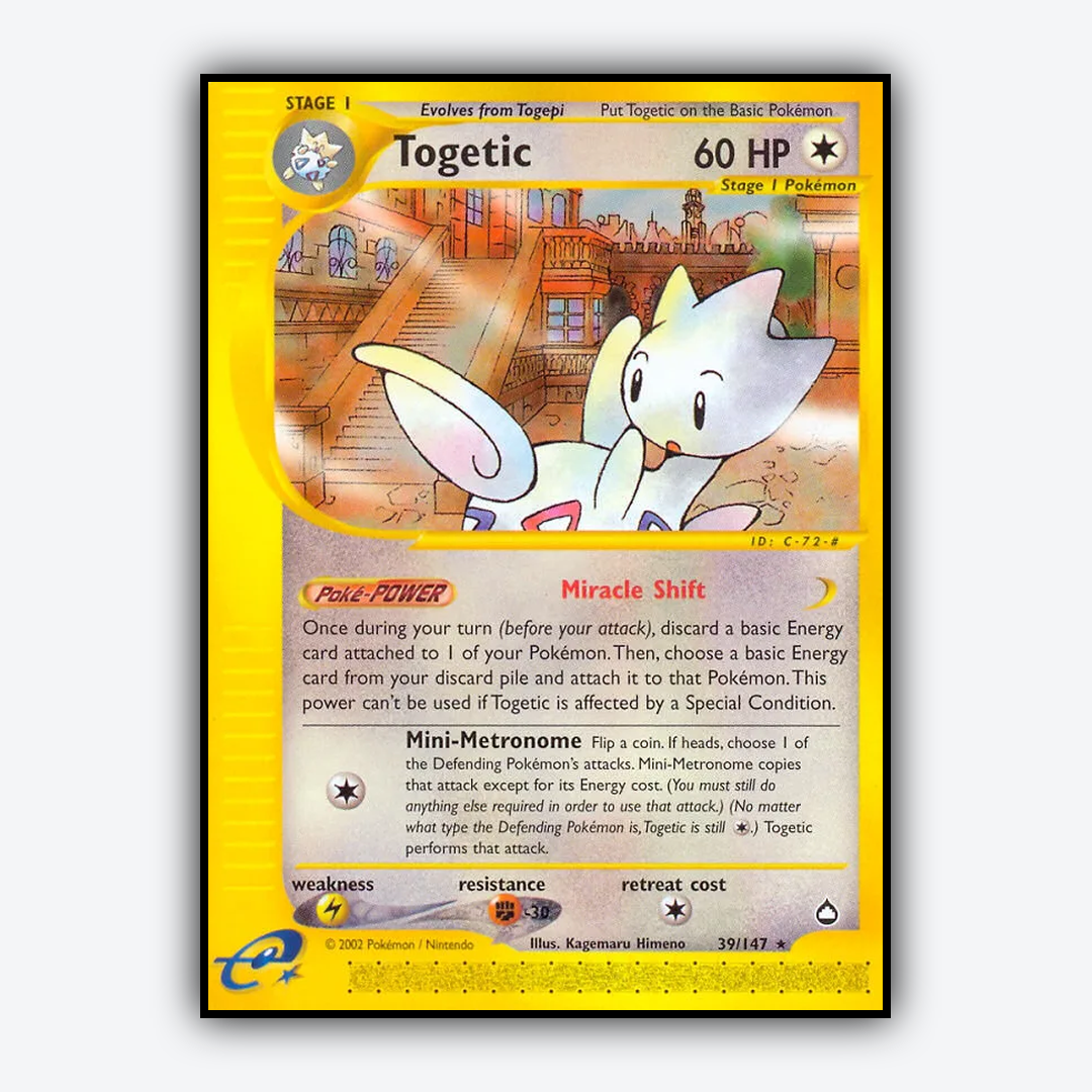 Togetic 039/147 - Aquapolis Set - Card Rug