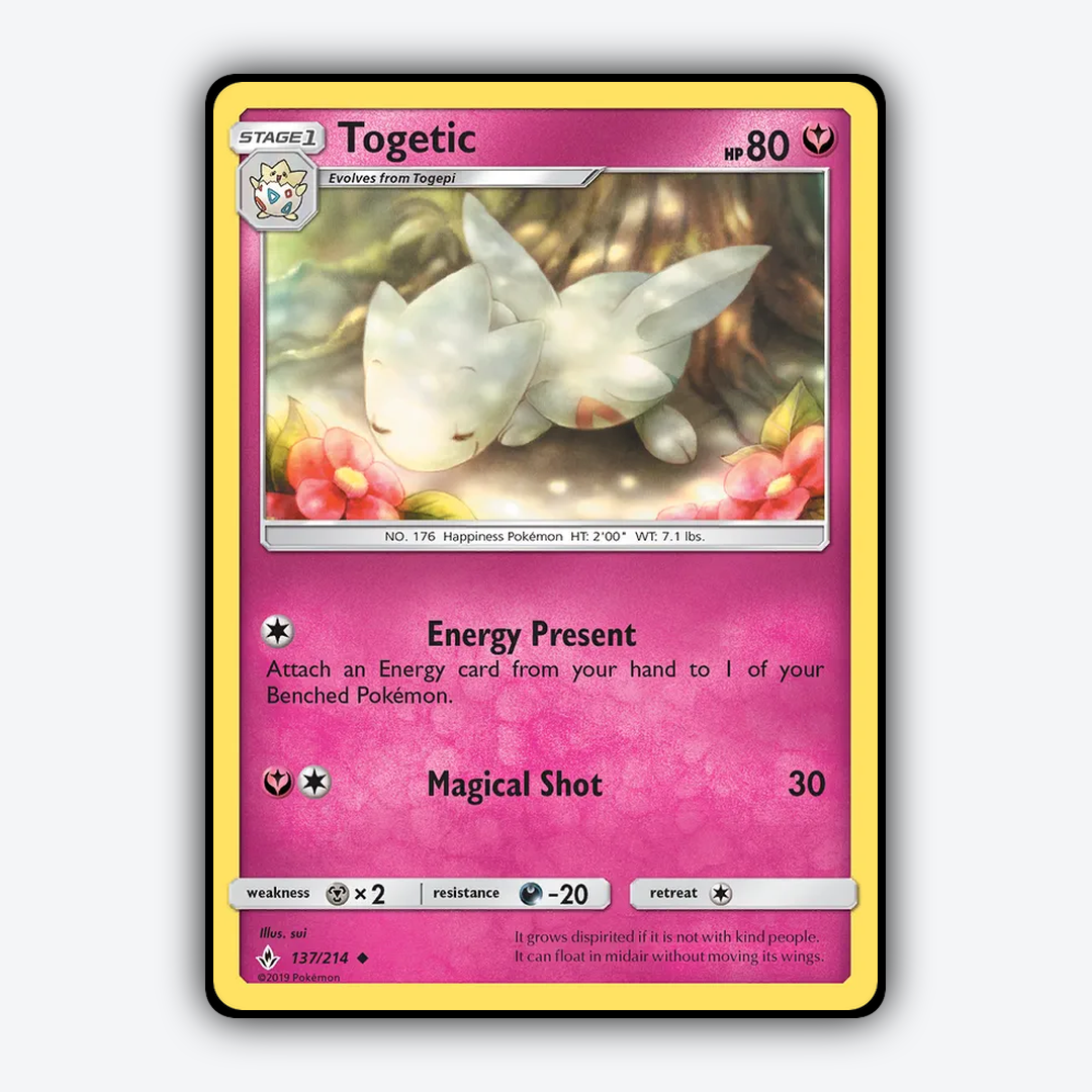 Togetic 137/214 - Unbroken Bonds Set - Card Rug