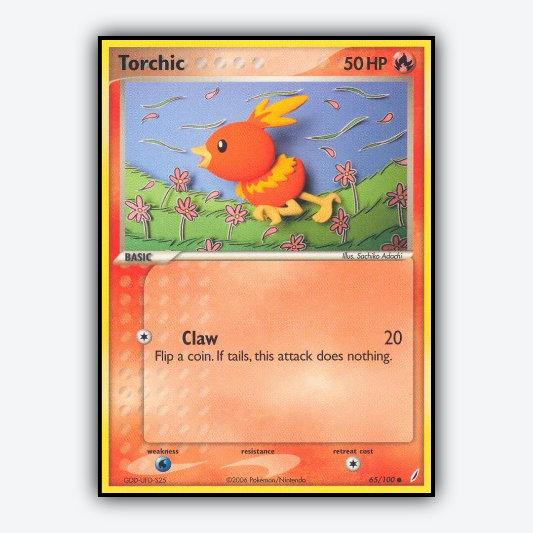 Torchic 065/100 - Crystal Guardians Set - Card Rug